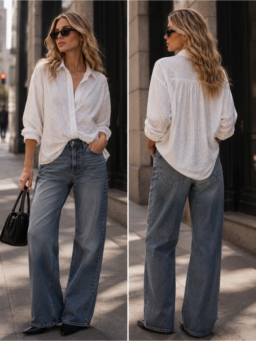 Young Fabulous & Broke Twisted Front Blouse Oversized S NWT
